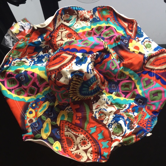 Folding wide brim hat huge white yellow sun flower - Picture 6 of 6